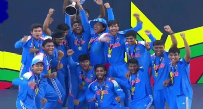 भारत ने U19 विश्व कप छठी बार जीता, इंग्लैंड को फाइनल में 100 रन से हराया