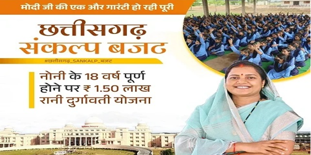 बेटियों के लिए बड़ी योजना: रानी दुर्गावती योजना में 18 साल पर ₹1.5 लाख की सहायता