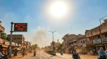 CG में गर्मी बढ़ने के संकेत: तापमान में तेजी से बढ़ोतरी की संभावना